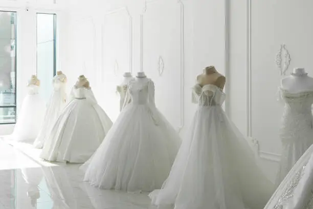 Elegant 2025 A-line wedding dresses with lace details on a bride in a romantic outdoor setting."

If you have a specific image or details