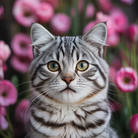 A cozy room featuring Cat Wallpaper Aesthetic with cute, pastel-colored cat illustrations on a soft background, creating a charming and stylish ambiance
