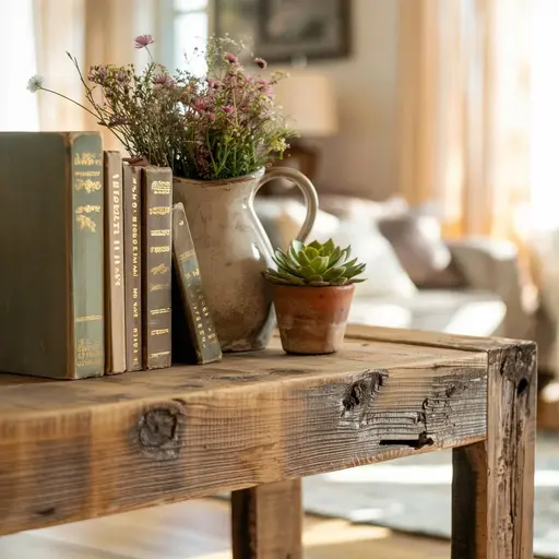 A collection of stylish wood shelves ideas arranged on a wall